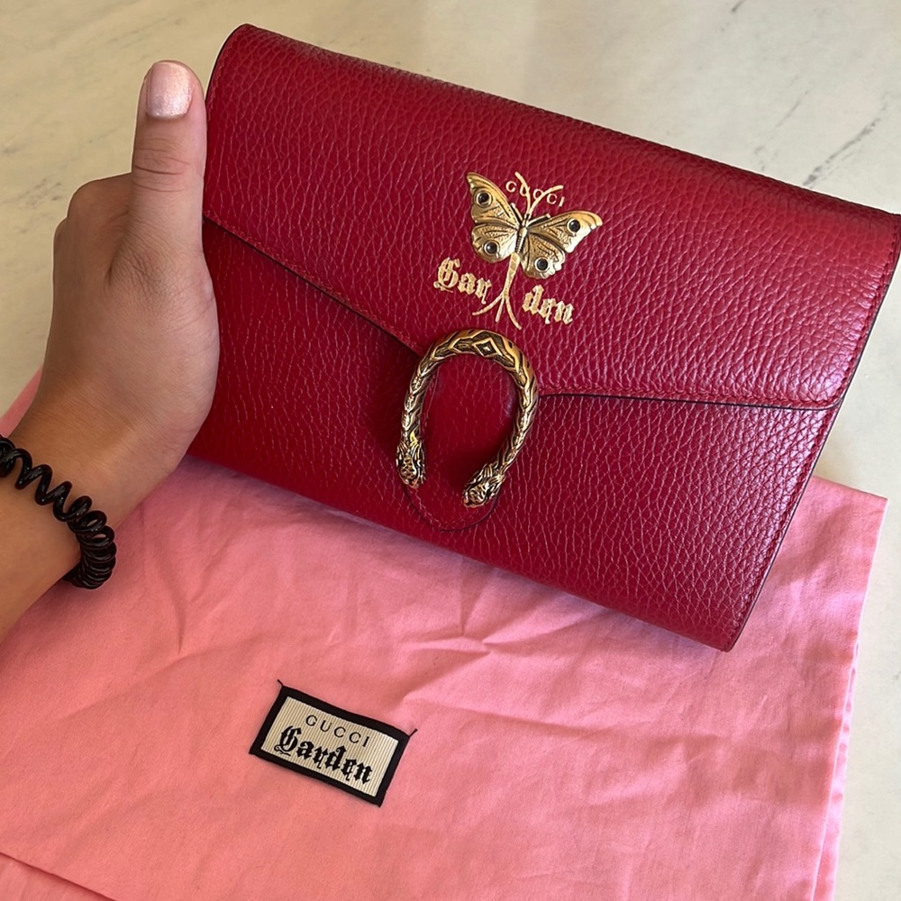 Authentic Gucci Garden Dionysus Chain Wallet